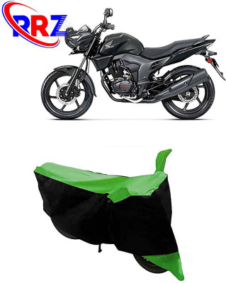 RRZ Waterproof Two Wheeler Cover for Honda(CB Trigger, Black, Green)