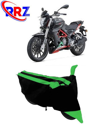 RRZ Waterproof Two Wheeler Cover for Benelli(Leoncino 250, Black, Green)