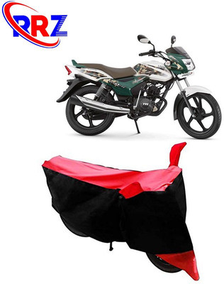 AutoGalaxy Waterproof Two Wheeler Cover for TVS(Star City Plus, Black, Red)
