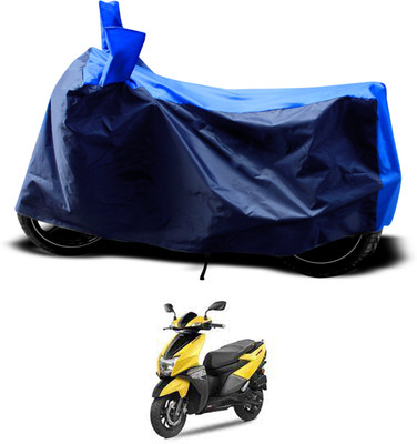 DeepShakshi AUTOMOTIVE Two Wheeler Cover for TVS(NTORQ, Blue, Black)