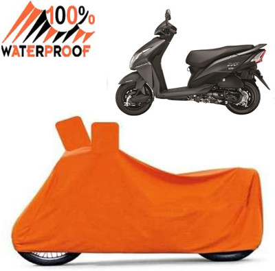 Autoinnovation Waterproof Two Wheeler Cover for Honda(Dio, Orange)