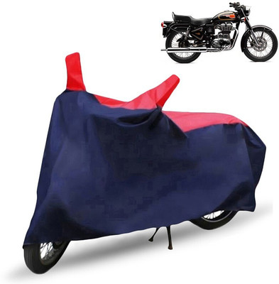 MMSSTAR Waterproof Two Wheeler Cover for Royal Enfield(Bullet 350, Red, Blue)