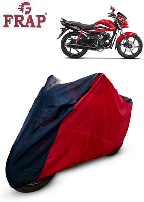 Frap Two Wheeler Cover for Hero(Passion Pro, Red, Black)