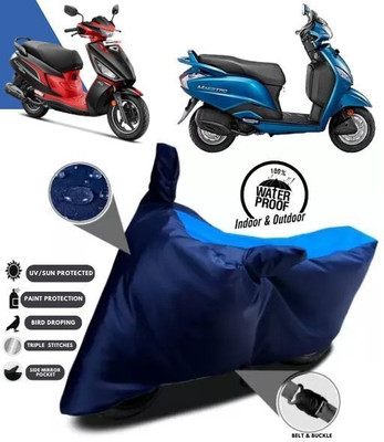 ZAQE Two Wheeler Cover for Hero(Maestro Edge, Blue, Blue)