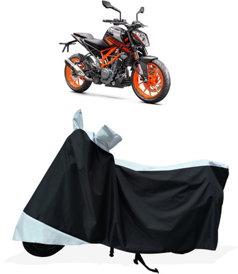 Tricway Two Wheeler Cover for KTM(250 Duke BS6, White)
