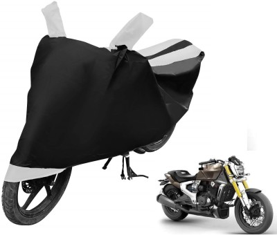 Auto Hub Two Wheeler Cover for TVS(Zeppelin, White)