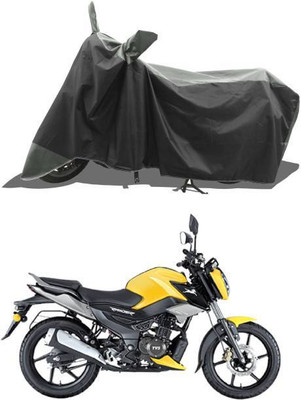 RAAMKM Waterproof Two Wheeler Cover for TVS(Raider, Grey, Black)
