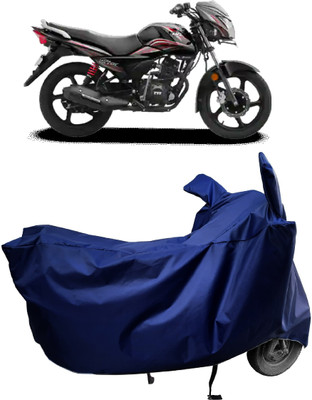 Amexride Two Wheeler Cover for TVS(Victor BS6, Blue)