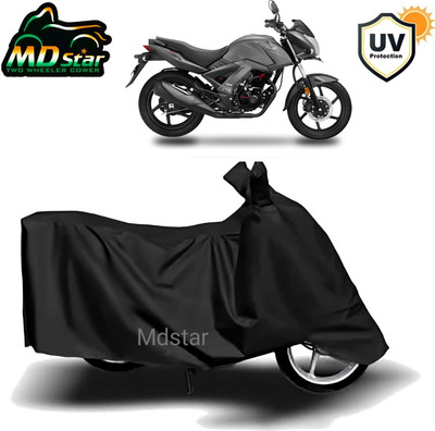 MMSSTAR Waterproof Two Wheeler Cover for Honda(CB Unicorn 160, Black)