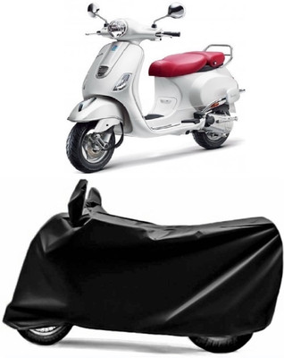 V VINTON Two Wheeler Cover for Piaggio(Vespa VXL, Black)