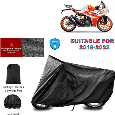 CODOKI Waterproof Two Wheeler Cover for KTM(RC 125 BS6, Black)