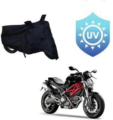 MMSSTAR Waterproof Two Wheeler Cover for Ducati(Monster 796 S2R, Black)