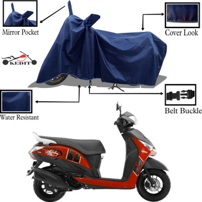 KEDIT Two Wheeler Cover for Universal For Bike(Alpha, Blue)