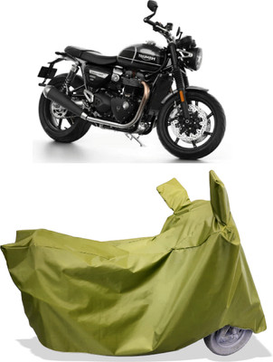 Amexride Two Wheeler Cover for Triumph(Speed Twin, Maroon)