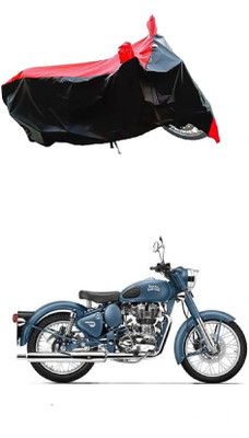 VESMEI Two Wheeler Cover for Royal Enfield(Squadron Blue, Red)