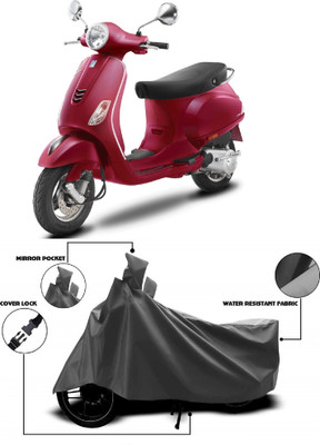 MMSSTAR Waterproof Two Wheeler Cover for Vespa(ZX 125 BS6, Grey)