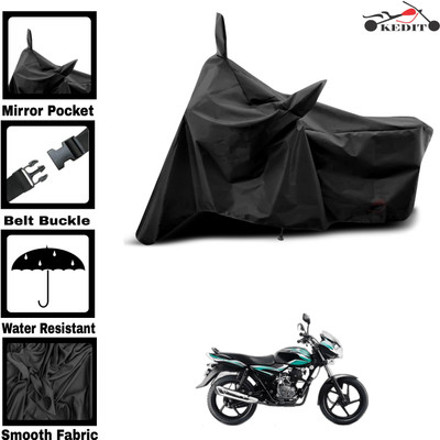 AASHTIK MART Two Wheeler Cover for Universal For Bike(Discover 100 DTS-i, Black)