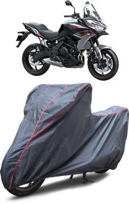 GGK RANTAL Waterproof Two Wheeler Cover for Kawasaki(Versys 650, Grey)