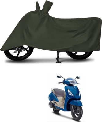 aosis Waterproof Two Wheeler Cover for TVS(Jupiter Grande, Green)