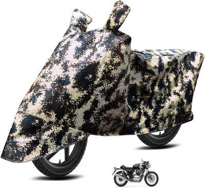 Euro Care Waterproof Two Wheeler Cover for Royal Enfield(Continental GT 650, Silver)