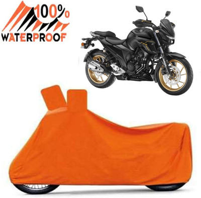 Autoinnovation Waterproof Two Wheeler Cover for Yamaha(FZS 25, Orange)