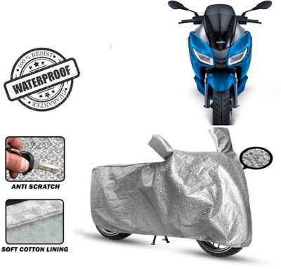 Autoinnovation Waterproof Two Wheeler Cover for Aprilia(SXR 160, Silver)