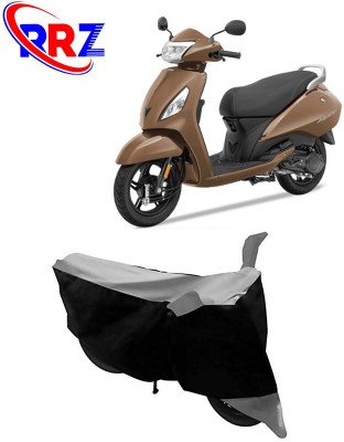 RRZ Waterproof Two Wheeler Cover for TVS(Jupiter, Black, Grey)