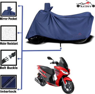 AASHTIK MART Two Wheeler Cover for Aprilia(SXR 160, Blue)