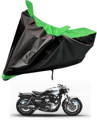 Auto Hub Two Wheeler Cover for Royal Enfield(Green, Black)