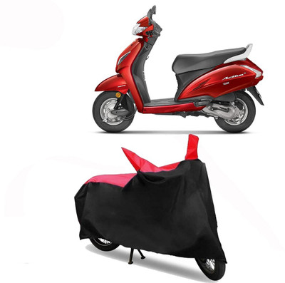 Exciting collections Two Wheeler Cover for Honda(Activa 5G, Red, Black)