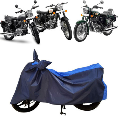 NG Auto Front Two Wheeler Cover for Royal Enfield(Bullet 350, Blue)