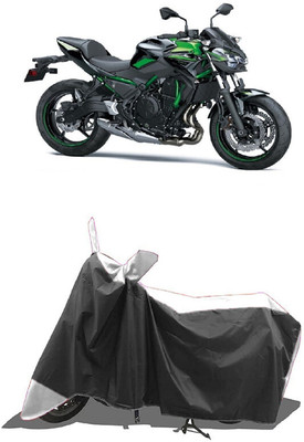 SUGASHRI Waterproof Two Wheeler Cover for Kawasaki(Z650, White, Black)