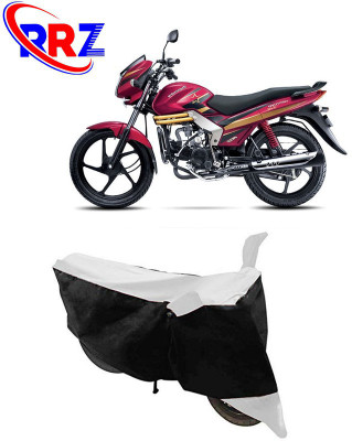 RRZ Waterproof Two Wheeler Cover for Mahindra(Centuro Rockstar, Black, White)
