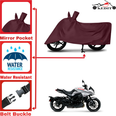 KEDIT Two Wheeler Cover for Suzuki(Katana, Maroon)