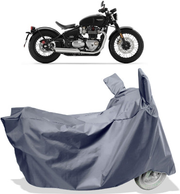 Amexride Two Wheeler Cover for Triumph(Bonneville Bobber, Grey)