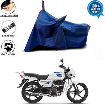 SK AUTO Waterproof Two Wheeler Cover for Hero(Splendor Plus, Blue)