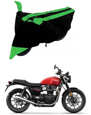 Ascension Two Wheeler Cover for Triumph(Street Twin, Green, Black)