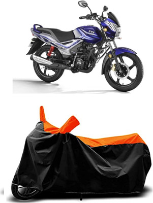 VESMEI Two Wheeler Cover for TVS(Star Euro, Orange)