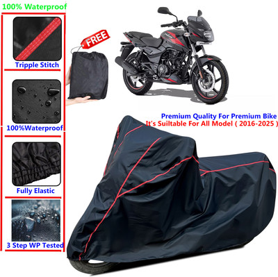 SThanaveX Waterproof Two Wheeler Cover for Bajaj(Pulsar 150, Black)