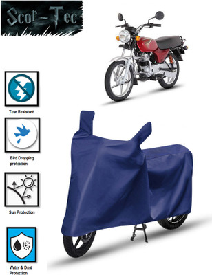 SCOR-TEC Waterproof Two Wheeler Cover for Bajaj(CT100, Blue)