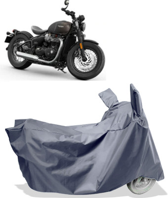 Amexride Two Wheeler Cover for Triumph(Bonneville Bobber BS6, Grey)
