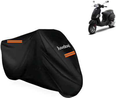 Juvdoxj Waterproof Two Wheeler Cover for Vespa(Vespa SXL 125, Black)
