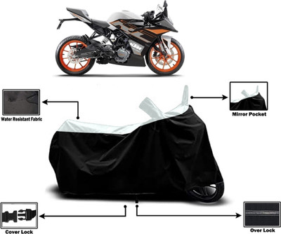 Amexride Two Wheeler Cover for KTM(RC 125, White)