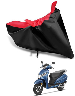 KEDIT Two Wheeler Cover for Honda(Activa 125, Red, Black)