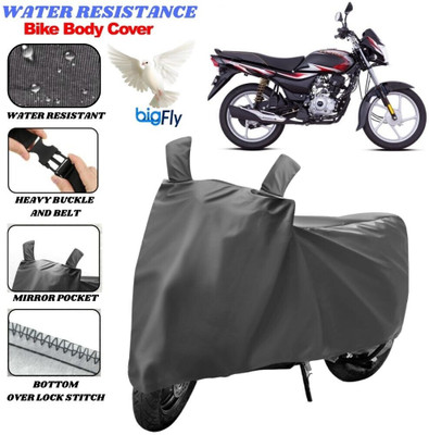 BigFly Two Wheeler Cover for Bajaj(Platina 100, Grey)