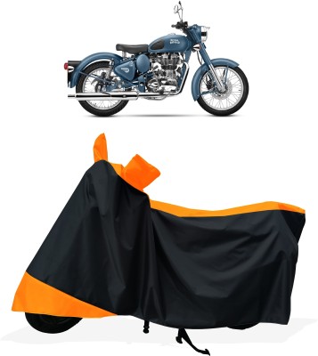 Tricway Two Wheeler Cover for Royal Enfield(Classic Squadron, Orange)