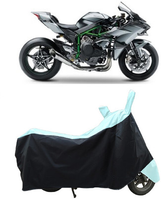 Coxtor Waterproof Two Wheeler Cover for Kawasaki(Ninja H2, White)