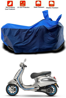 Mdstar Waterproof Two Wheeler Cover for Piaggio(Vespa LX, Blue, Blue)