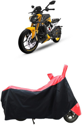 CRONEX Waterproof Two Wheeler Cover for TVS(Apache RR 310, Black, Red)
