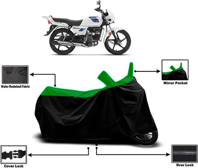 Amexride Two Wheeler Cover for Hero(Splendor Plus, Green)